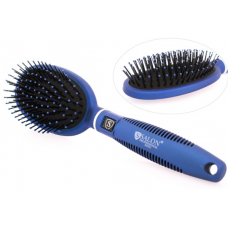 SALON R9550 (25050 E) Щетка массажная пластиковая овальная синяя, большая