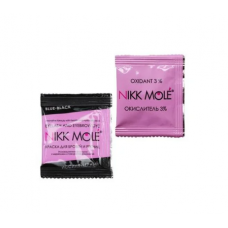 Nikk Mole Краска для бровей и ресниц + окислитель Blue-black/Сине-черная в саше, 2*5 мл