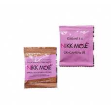 Nikk Mole Краска для бровей и ресниц + окислитель Light brown/Светло-коричневая в саше, 2*5 мл