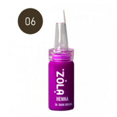 ZOLA Хна профессиональная для бровей 06 Dark brown 10г