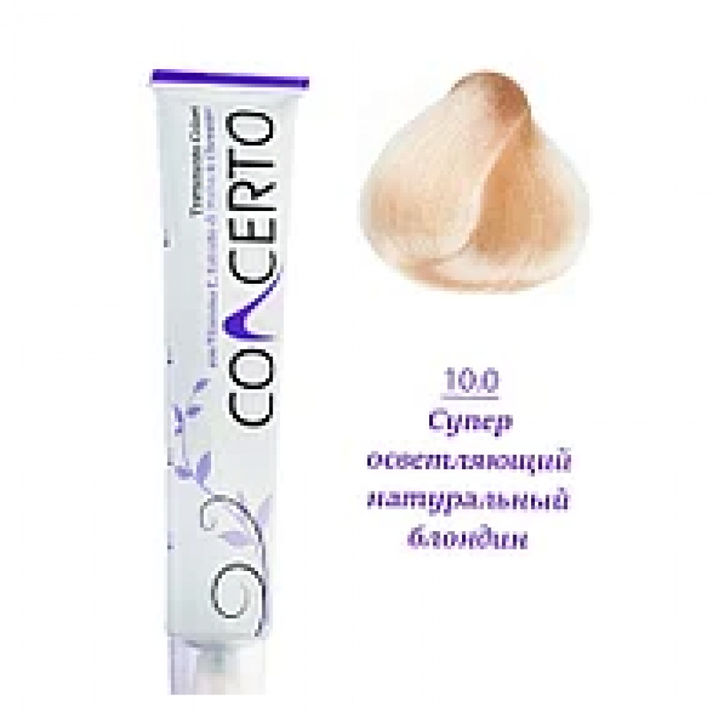 Concerto Краска для волос 10.0 – Суперосветляющий натуральный блондин, 100 мл