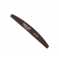 HEART Пилка для ногтей Half TITAN BROWN 100/180