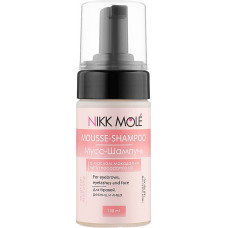 Nikk Mole Мусс-шампунь для бровей, ресниц и лица с маслом макадамии Mousse-Shampoo Macadamia Oil, 100 мл