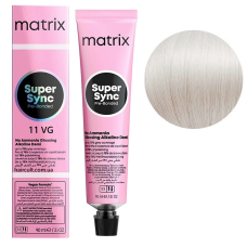 Matrix SoColor Super Sync Краска для волос 11VG - Ультрасветлый блондин фиолетово-золотистый, 90 мл