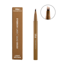 ZOLA x Makarevich Лайнер для бровей с квадро-кистью Light Brown
