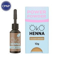 OkO Хна для бровей Power Powder, 01 Light Brown, 10 г
