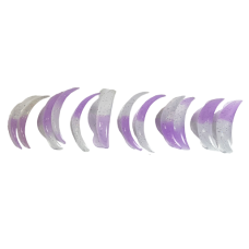 Elan Комплект силиконовых валиков для ламинирования Violet Multi-Curl с изгибами U-DD