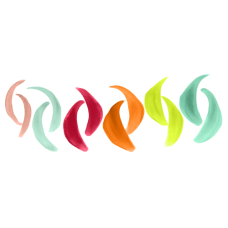 Elan Силиконовые валики для ламинирования с изгибом L Color Curl