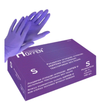 Hoffen Golden Touch Перчатки Нитриловые S, 100 шт, без пудры, фиолетовые
