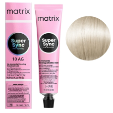 Matrix SoColor Super Sync Краска для волос 10AG - Экстрасветлый блондин пепельно-золотистый, 90 мл