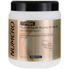 Brelil Numero Nutritive Маска для волос восстанавливающая с маслом карите и авокадо, 1000 мл