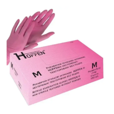 Hoffen Golden Touch Перчатки Нитриловые M, 100 шт, без пудры, розовые