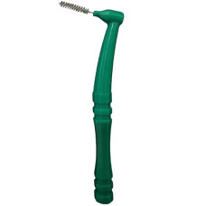 Изогнутая щеточка Baby Brush для ресниц и бровей цвет Зеленый, 1 шт.