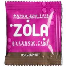 ZOLA Краска для бровей с коллагеном Eyebrow Tint With Collagen 5 мл (05 Graphite) САШЕ