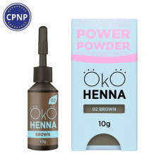 OkO Хна для бровей Power Powder, 02 Brown, 10 г