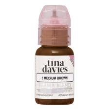 Perma Blend x Tina Davies Пигмент для татуажа, 3 Medium Brown, 15мл
