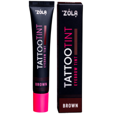 Zola Краска Tattoo Tint для бровей и ресниц Brown, 15 мл