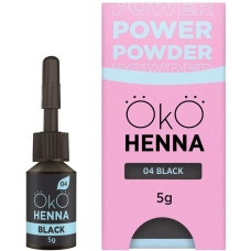OkO Хна для бровей Power Powder, 04 Black, 5 г