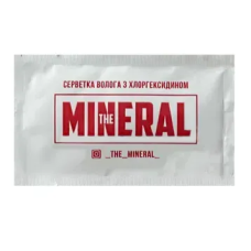 The Mineral Влажная салфетка с хлоргексидином, в белом саше