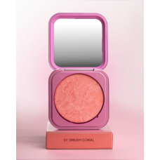 ZOLA Румяна Velvet Blush Glow 01 Коралловый сон Dream Coral
