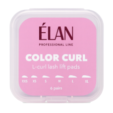 Elan Силиконовые валики для ламинирования с изгибом L Color Curl