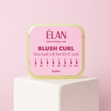 Elan Комплект силиконовых валиков для ламинирования Blush Curl з вигинами D і C