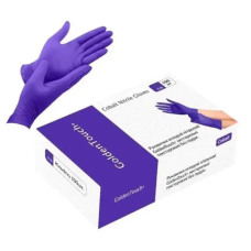 Hoffen Golden Touch Перчатки Нитриловые S, 100 шт, без пудры, кобальт