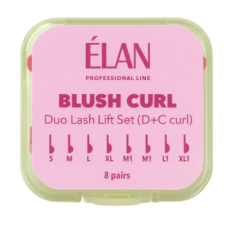 Elan Комплект силиконовых валиков для ламинирования Blush Curl з вигинами D і C