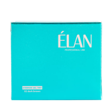 Elan Гель-краска для бровей и ресниц с окислителем, 02 Dark Brown, 2 по 5г