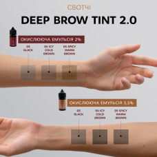 Elan Краска для бровей с длительным эффектом Deep Brow Tint 03 Black, 20 мл