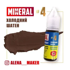 The Mineral Пигмент для татуажа Холодный шатен, 15 мл