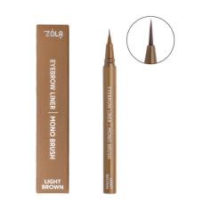 ZOLA Лайнер для бровей с моно-кистью Light Brown