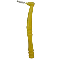 Изогнутая щеточка Baby Brush для ресниц и бровей цвет Желтый, 1 шт.