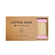 Cotton Buds Бамбуковые ватные палочки Розовые, 200 шт