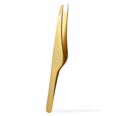 Lendi Golden Spark Пинцет для бровей скошенный