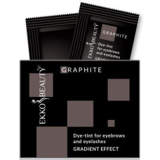 Ekkobeauty Gradient Effect Краска-тинт для бровей и ресниц Графит в саше, 3 мл