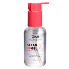 ZOLA x WowBrow Clean Sil Gel Средство для очищения валиков для ламинирования ресниц, 100 мл