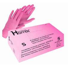 Hoffen Golden Touch Перчатки Нитриловые S, 100 шт, без пудры, розовые