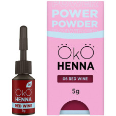OkO Хна для бровей Power Powder, 06 Red Wine, 5 г