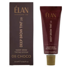 Elan Краска для бровей с длительным эффектом Deep Brow Tint 08 CHOCO natural brown, 20 мл
