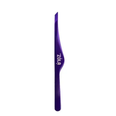 ZOLA Пинцет скошенный профессиональный для бровей VIOLET