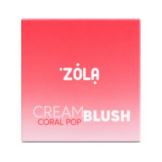 ZOLA Кремовые румяна Cream Blush Coral Pop