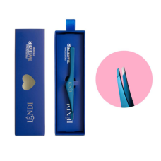 Lendi Blue Sapphire Пинцет для бровей скошенный