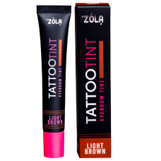 Zola Краска Tattoo Tint для бровей и ресниц Light-Brown, 15 мл