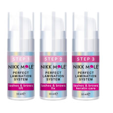 Nikk Mole Составы для ламинирования бровей и ресниц Perfect Lamination (Step 1+Step 2+Step 3), 3*10 мл