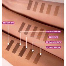 ZOLA Краска для бровей с коллагеном Eyebrow Tint With Collagen 15 мл (02 Warm Brown)