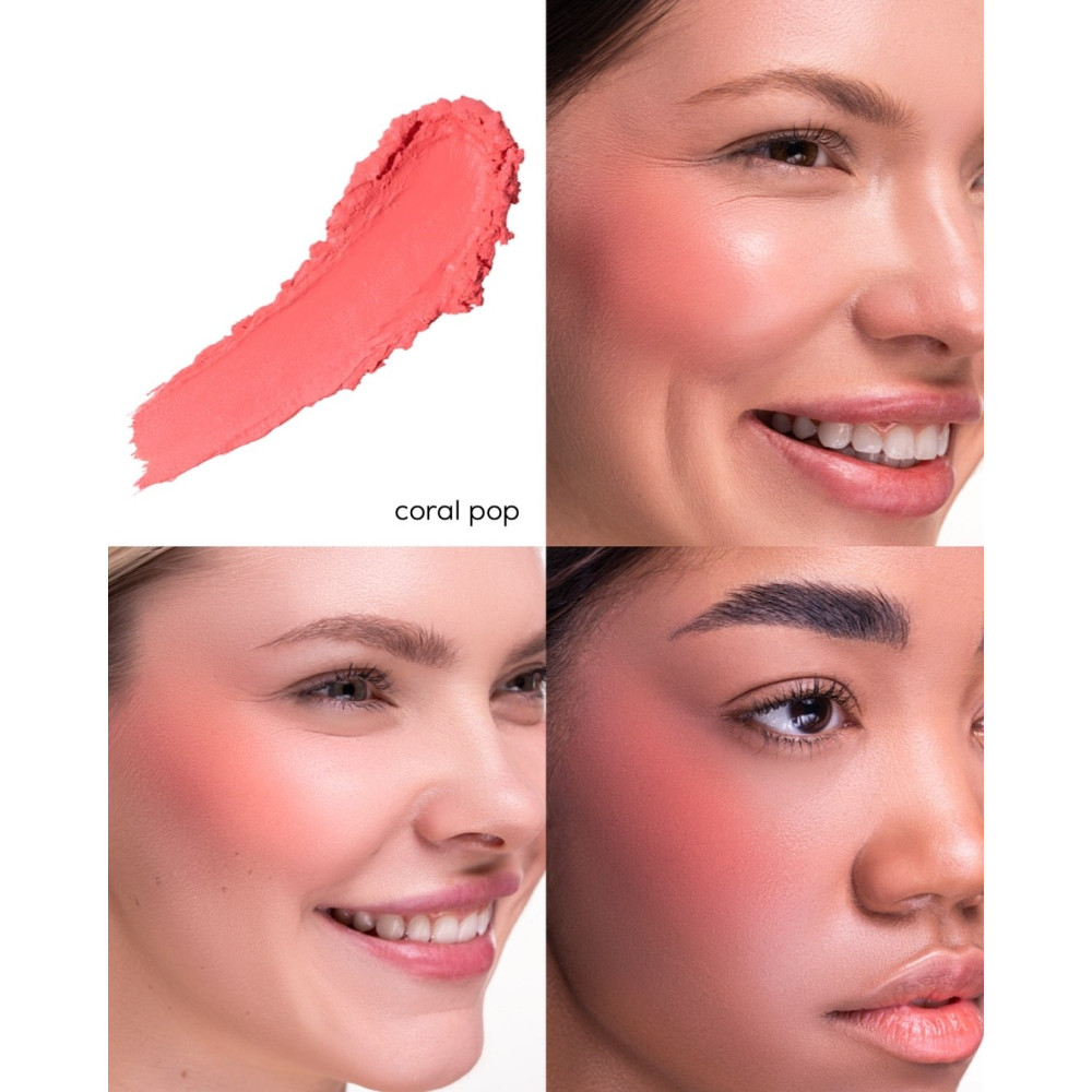 ZOLA Кремовые румяна Cream Blush Coral Pop