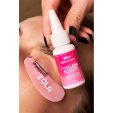 ZOLA x Romashka Фиксирующая пудра для ламинирования ресниц Pink LamiSculpt, 10 г